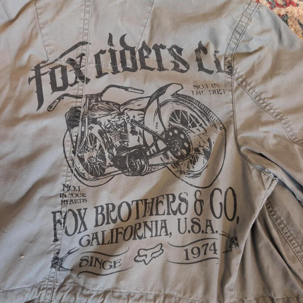 Gray Fox Racing button down cotton jacket - Picture 4 of 5